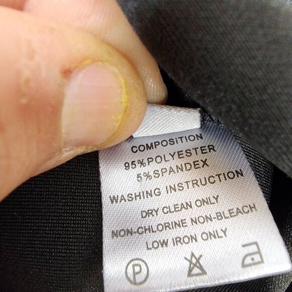 Unbranded Womens Size XL Black Quarter Sleeve Bodycon Midi Dress High Collar Wor - Picture 7 of 7